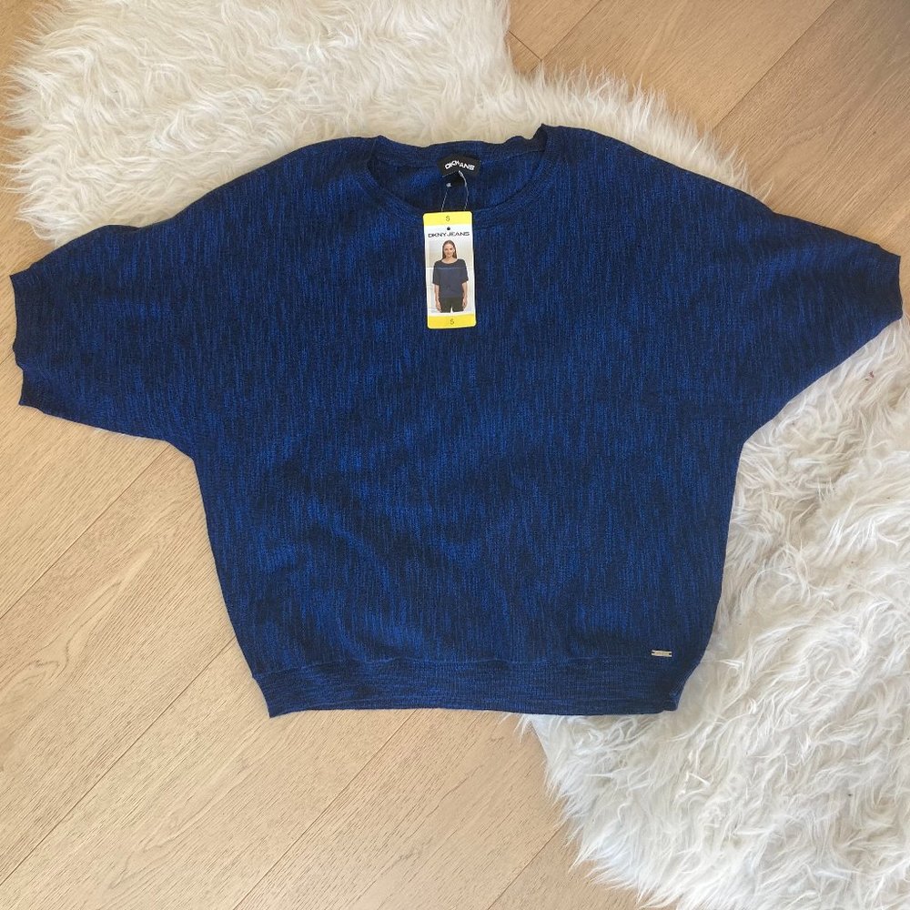 NWT DKNY Jeans short sleeved knit top